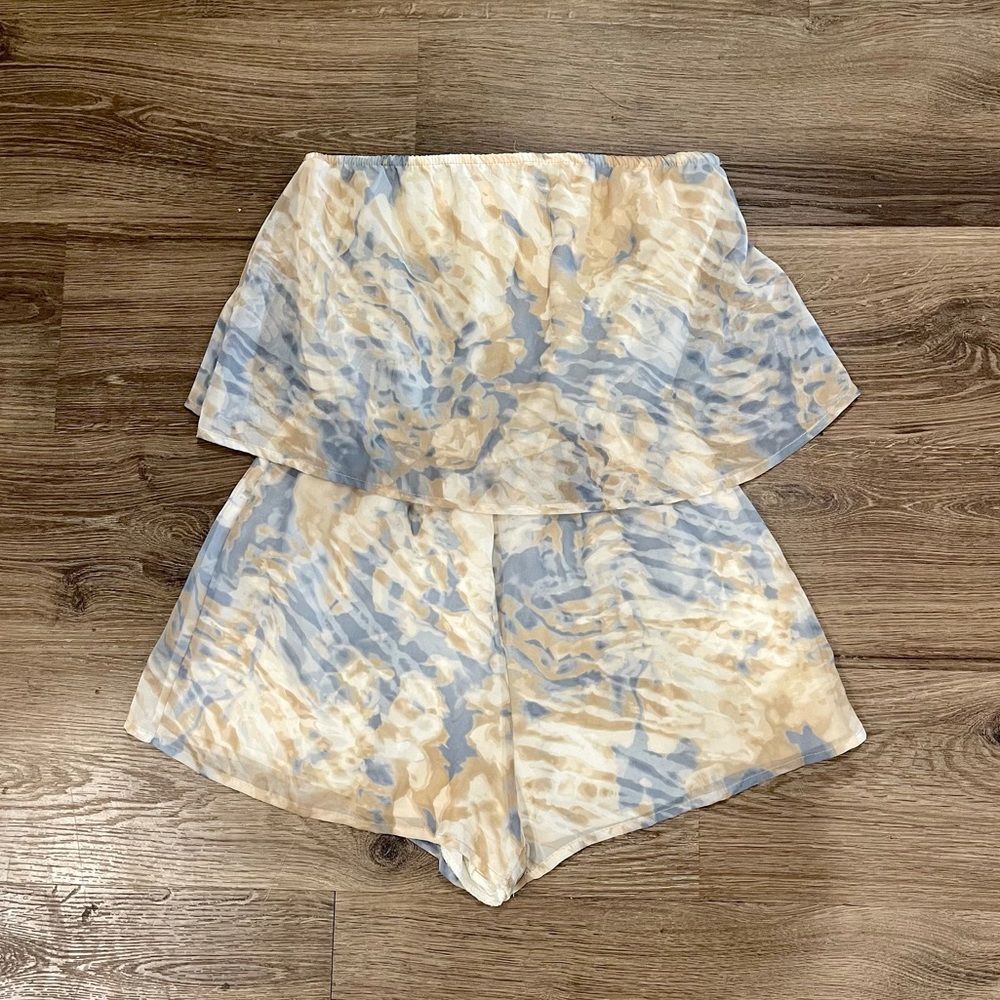 Honey punch strapless romper